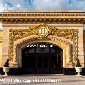 Elegant Hotel Exterior Elevation Design Concepts No-9706