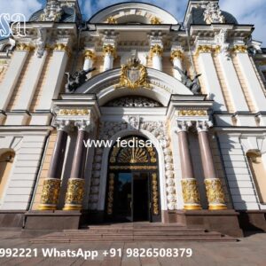 Hotel Elevation Design with Modern Facade Style No-9708