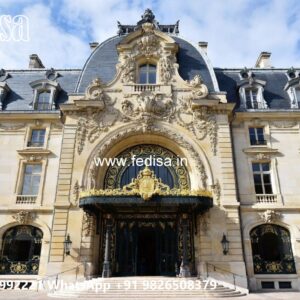 Hotel Elevation Design with Glass and Lighting No-9711