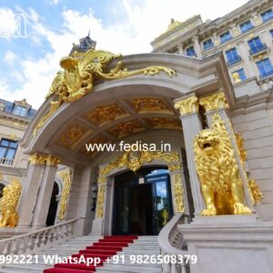 Hotel Elevation Design with Contemporary Glass Facade No-9725