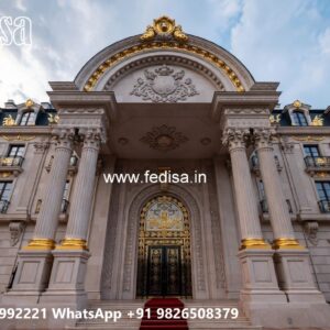 Hotel Elevation Design with Modern Balcony Style No-9729