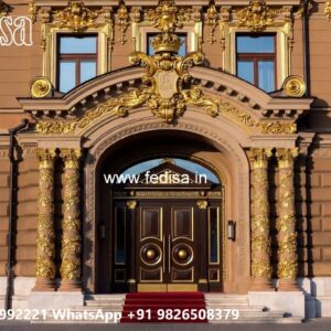 Luxury Hotel Elevation Design with Royal Look No-9738