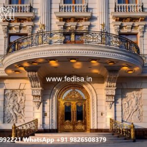 Luxury Hotel Architecture Front View Design No-9760