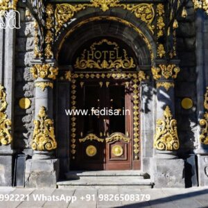 Modern Hotel Elevation Design with Luxury Facade No-9769