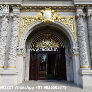 Hotel Elevation Design with Modern Structural Style No-9773