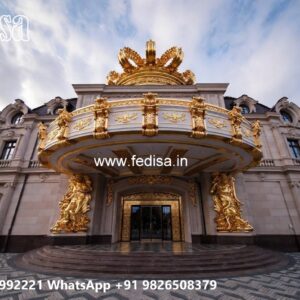 Hotel Front View Design with Contemporary Elements No-9776