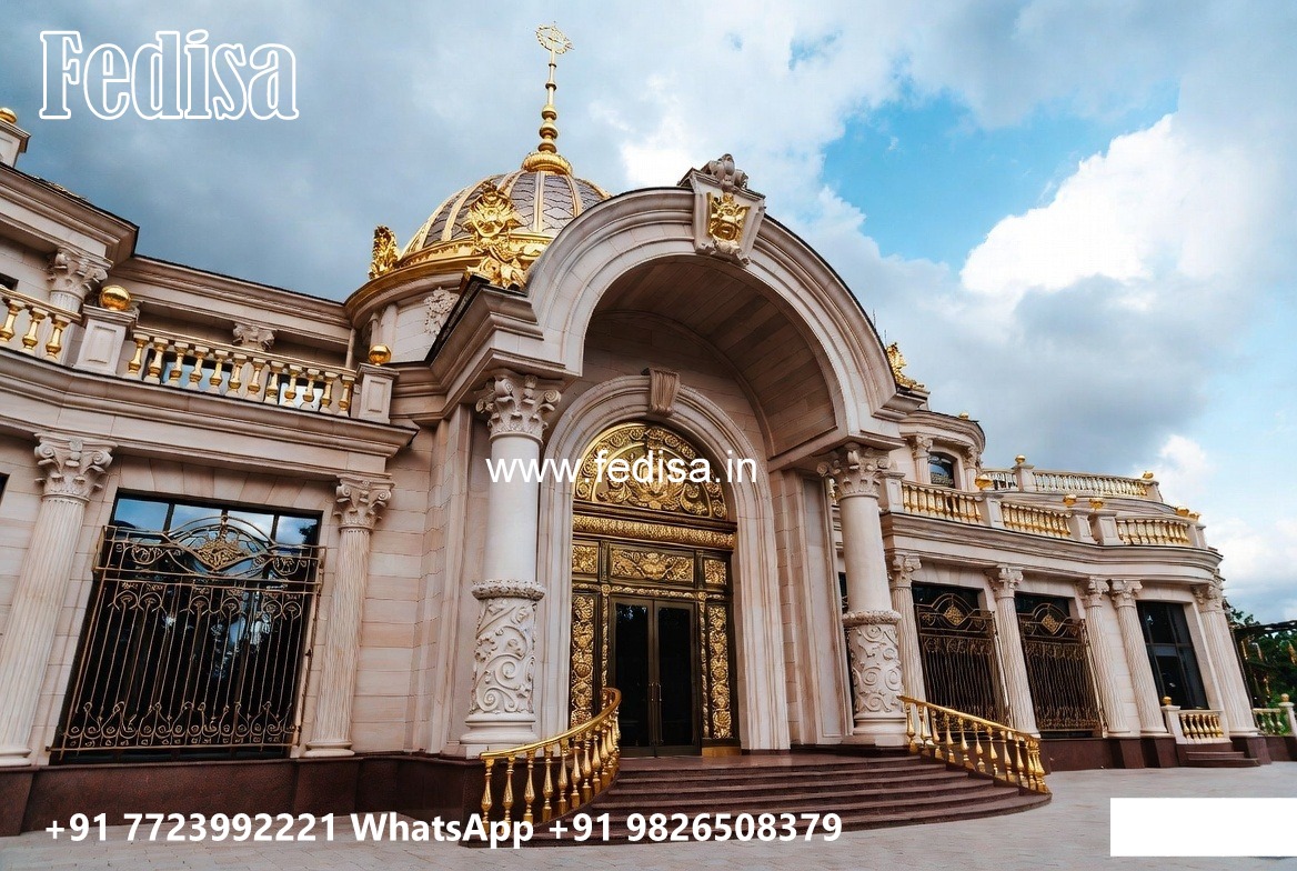 Elegant Hotel Exterior Design with Glass Panels No-9779