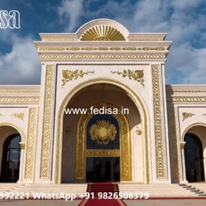 Hotel Elevation Design with Luxury Architectural Features No-9780