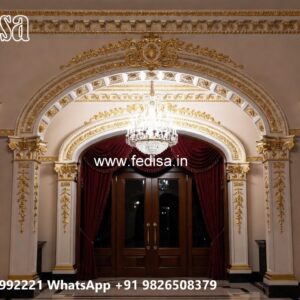 Hotel Elevation Design with Elegant Exterior Finish No-9797
