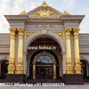 Elegant Luxury Hotel Exterior Elevation Designs No-10004