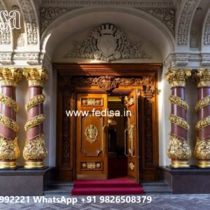 Luxury Hotel Front Elevation with Lighting No-10041