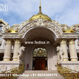 Luxury Hotel Front Design with Glass Panels No-10048