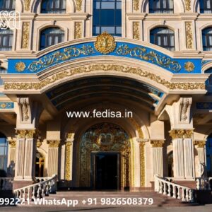 Luxury Hotel Exterior with Marble Finish No-10051
