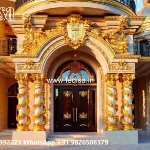 Elegant Hotel Elevation Design with Luxury Appeal No-10063