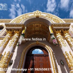 Elegant Luxury Resort Front View Design No-10085