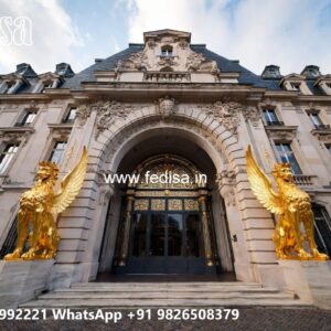 Luxury Hotel Elevation Ideas with Glass Finish No-10093