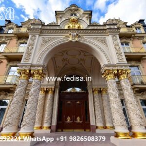 Luxury Hotel Elevation with Modern Windows No-10098