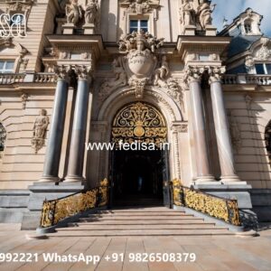 Stylish Luxury Resort Front Elevation No-10099
