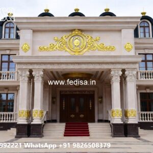 Luxury Hotel Elevation with Artistic Elements No-10104