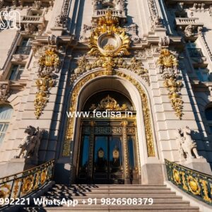 Modern Luxury Hotel Facade with LED Effects No-10133