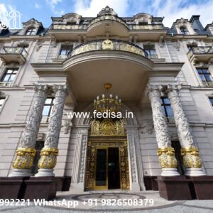 Luxury Hotel Facade Design with Artistic Lighting No-10155