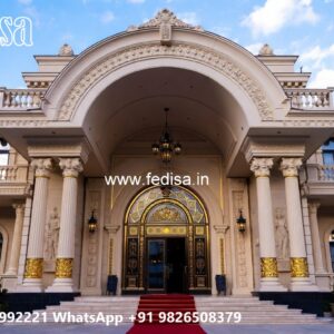 Modern Luxury Hotel Exterior with Stone Finish No-10162