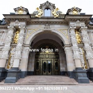 Modern Luxury Resort Front Elevation Design No-10172