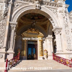 Luxury Hotel Front Elevation with Artistic Appeal No-10177