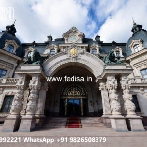 Modern Luxury Hotel Exterior with Elegant Lines No-10183