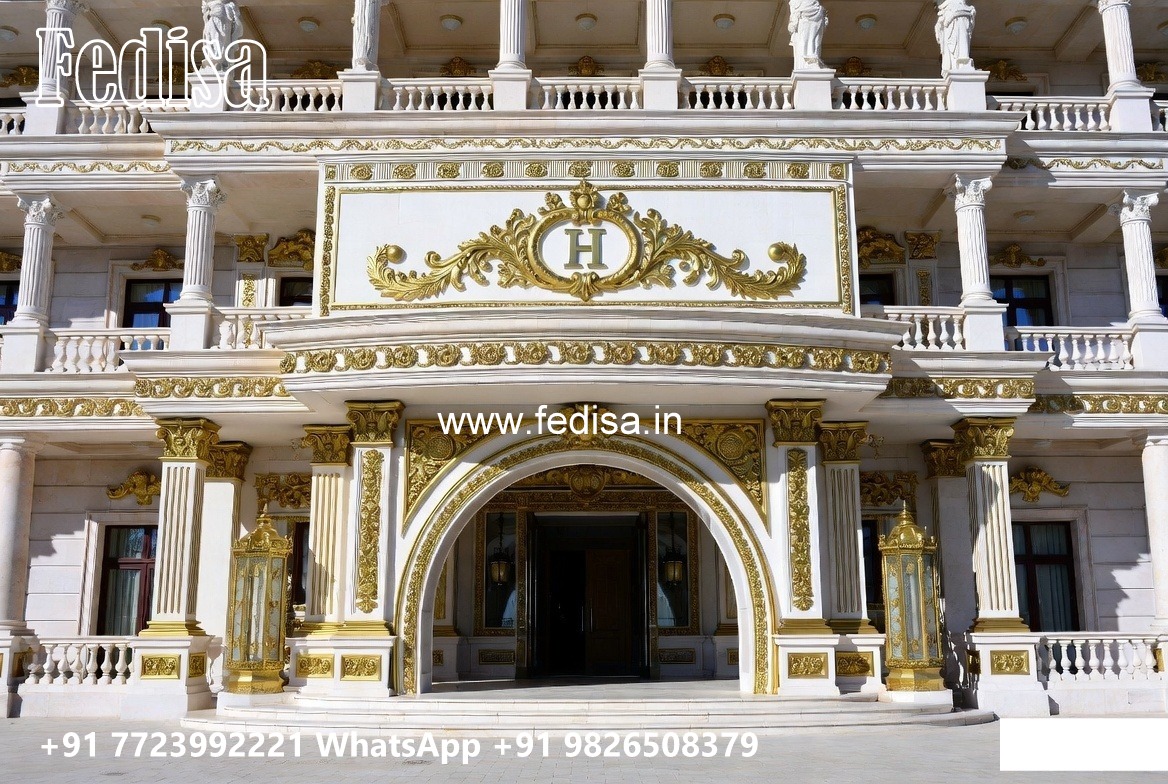 Hotel Entrance Gate Design with Brass and Glass Finish No-10210