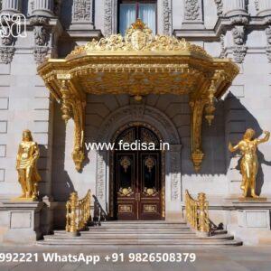 Stylish Hotel Entrance Architecture and Gate Design No-10225