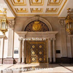 Luxury Hotel Gate Design with Artistic Detailing No-10231