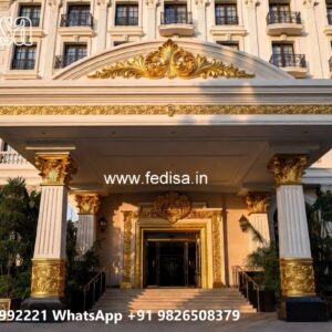 Hotel Front Gate Design with Stylish Facade No-10261