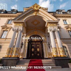 Grand Hotel Entrance Design with Elegant Gates No-10263