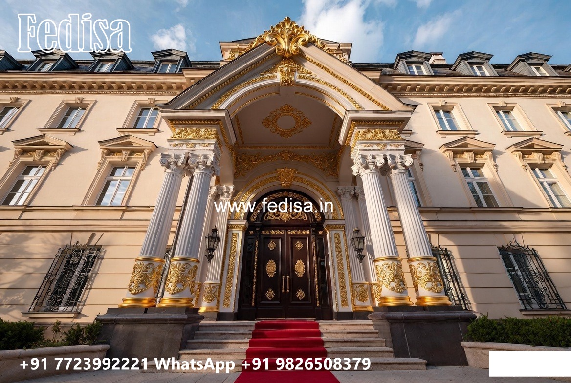 Grand Hotel Entrance Design with Elegant Gates No-10263