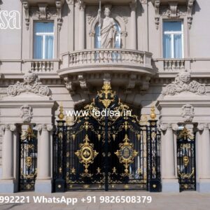 Luxury Hotel Entrance Gate Design with Golden Finish No-10270