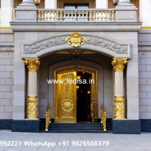 Hotel Entrance Gate Design with Elegant Landscaping No-10282