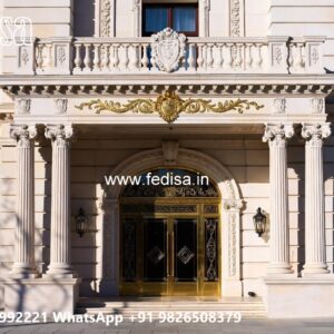 Elegant Hotel Gate Design with Brass Detailing No-10286
