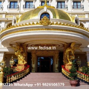 Hotel Exterior Entrance Gate Design with Grand Appeal