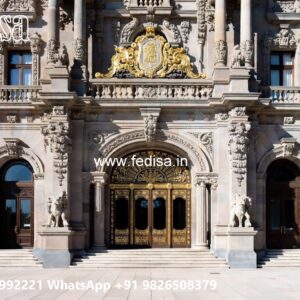 Modern Hotel Elevation Design with Marble Finish No-10334
