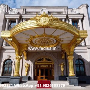 Hotel Exterior Elevation Design with Premium Lighting No-10336