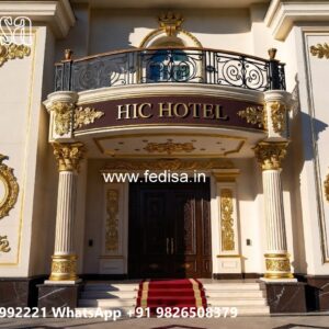 Premium Hotel Exterior Elevation for Urban Projects No-10359