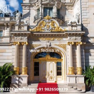 Hotel Elevation Design with Modern Structural Style No-10373