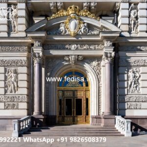Luxury Hotel Elevation Design with Balcony Lighting No-10375