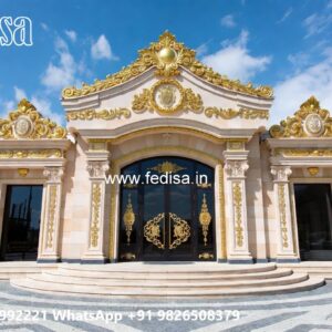 Luxury Resort Elevation Design with Elegant Facade No-10386