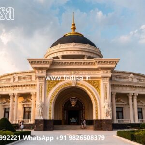 Contemporary Hotel Elevation Design with Lighting Effects No-10393