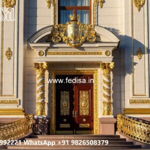 Stylish Hotel Exterior Elevation for Resorts No-10395