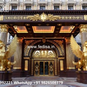 Hotel Elevation Design with Elegant Exterior Finish No-10397