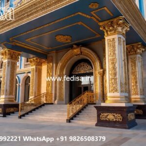 Elegant Luxury Hotel Front View Design No-10653