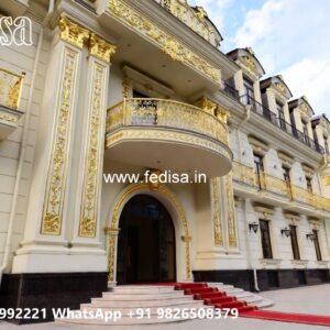 Elegant Hotel Elevation Design with Luxury Appeal No-10663
